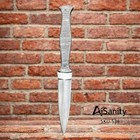 Handmade Double Edged Fix Blade Dagger Boot Knife With Sheath