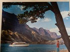 St  Mary Lake Wood Boat Lg Original Print Glacier Montana Great Northern Hedrich