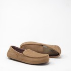 Ugg Mens Alder Suede Moccasin Slippers Chestnut Brown Wool Lined Size 9