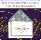Elegant Thank You Cards  Gold Foil  100 Cards With Envelopes