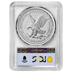 2026  1 American Silver Eagle Pcgs Ms70 Fdoi Flag Label