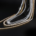 Mens Tennis Chain Necklace 100  Stainless Steel Cubic Zirconia Chain Bracelet