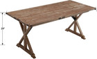 69  Vintage Wood Dining Table For 4 To 8  Antique Rustic Solid Pine Farm Dining 