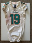 Jakeem Grant Game Worn Signed Miami Dolphins White Jersey 9 13 2018 Photo Match