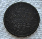 1798 1c Bn Draped Bust Large Cent Style 2 Hair Rare Key Date Fine Corroded