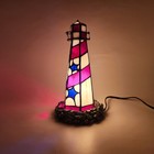 Vintage Stained Glass As Is See Pic Lighthouse Night Light   11  Nautical Decor