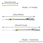 Metal Fishing Spear Stainless Steel 4 Replaceable Heads Storage Bag Included