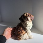 Vintage Saint Bernard Dog Porcelain Sculpture Figurine Statue Japan
