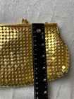 Vtg 50s Womens Chain Mail Gold Purse Mesh Evening Bag Hollywood Glam 8 x5 