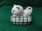 Vintage Holt Howard Cozy Kitten Trinket Box