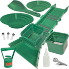 Sluice Box Compact Gold Panning Kit  Portable Sluice Box And 2 Classifier Siftin
