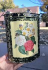 Vintage Daher Floral Lidded Biscuit Tea Tin Canister Made In England new No Box