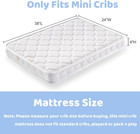 Mini Crib Mattress - 38x24x4 Inch- Dual Sided With Firm Support And Comfort Foam