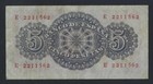 Spain 5 Pesetas 1947 P-134 Vf 