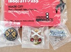    operation Red Block Luggage Tag chp metrolink Railroad Pins  Op Lifesaver   New