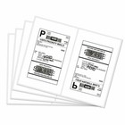 50-8000 Round Corner Shipping Labels 8 5 x5 5  Self Adhesive 2 Labels Per Sheet