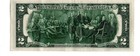 1976 2 Dollar Bill Fancy Serial Number Binary 00066066  Rare Bicentennial 