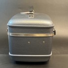 Vtg 60 s American Tourister Hard Shell Blue Train Case Cosmetics No Key Mcm Usa