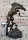 Rambunctious Horse Stallion Standing Bronze Sculpture Figure Figurine Animal Lrg