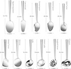 Cooking Utensil Set 11 Pcs Stainless Steel Kitchen Utensils Set Wok Utensils Kit