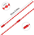 100pcs Ball Beads Chain Bulk mixed Color Keychain Rings Metal Chain 4 Inch Dog T