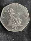 1997 Queen Elizabeth Ii D g reg f d rare 50 Fifty Pence Uk Coin Collector  C n
