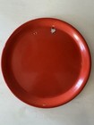 Mcm Vtg 1970s Orange Aluminum Fondue Pot Burner   Stand   Lid Wood Handle Retro