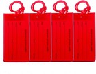 Flexible Travel Luggage Tags - Name Id Labels Set For Suitcases - 2 Pack