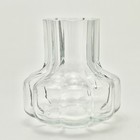 Decor - Vase - Contemporary 6  Thick Clear Glass - Ashland