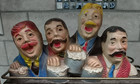 Vintage Pabst Blue Ribbon Beer Metal Barber Shop Quartet Display  dated 1959 