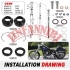 35mm Front End Fork Leg Rebuild Seals Boots Kit For Harley Sportster 1000 75-83