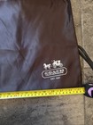 Coach Brown Satin Drawstring Dust Bag Storage Cover Bag  xl  23 1 2    X 19   