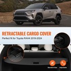Oem Upgrade Rear Trunk Cargo Cover Luggage Shade For Toyota Rav4 2019-2024