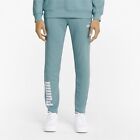 Puma Men s Power Colorblock Jogger Pants Nwt Mineral Blue Size  Large