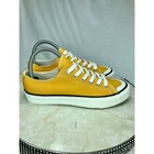 Canvas Low Top Platform Sneakers Womens 6 5 Yellow Lace Up Streetwear Shoes New