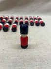 Set Of 26 Vintage Small Wooden Skittles Red And Blue Soldiers 2 25 