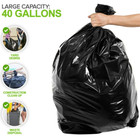 40-45 Gallon Trash Bags  1 5mil  Black Heavy Duty Garbage Can Liners 36   X 44  
