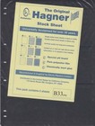 Stock Sheets 10 Pages For Stamp Double Sided 3 Rows Black By Hagner Safe Storage