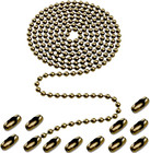 120 Inch Ceiling Fan Pull Chain Extension Bronze 3mm Ball Chain With Connectors