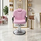 90  -140   Reclining Barber Chair Heavy Duty Hydraulic Pump 360   Swivel Salon Pink