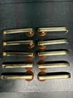 10 Very Nice Vintage Art Deco Brass And Bakelite 4 25    Drawer Pulls With Screws