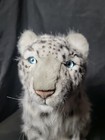 Hansa Portraits Of Nature Snow Leopard Cub Sitting 4355 Lifelike Stuffed Animal