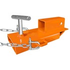  Forklift Trailer Hitch Attachment Competible With 2 Inch Receiver Clamp Orange