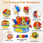 Multifunctional Musical Learning Tool Workbench Toy Set For Kids With Shape S   