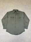Lot Of 2 Vintage 60s Lee Chetopa Twill Mens Shirt Sz 16 5 Medium Military Green