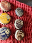 1930 1940s Bonded Brand Cork Lined Soda Crowns caps Lot Of 6 Flavors Joliet Il