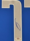 Luka Doncic Signed Nike Jersey Framed W  Psa Coa Dallas Mavericks Blue Auto