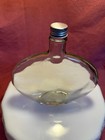 Vintage Round Flat Glass Bottle  Approx 7    X 8   