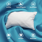 Pillow  Standard Size White Pillow  Set Of 4 Cotton Blend 200 Tc Soft   Breathab