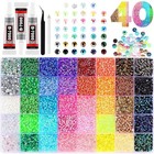 Jelly Rhinestones Bedazzling Kit Multicolor 3mm Flatback Resin Bedazzler Gems Us